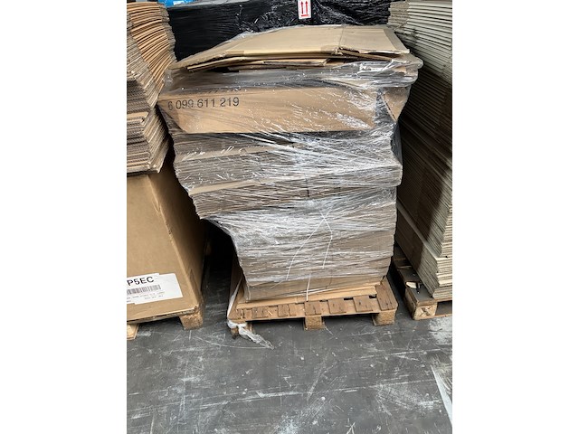 9x pallet met verzenddozen, diverse afmetingen - afbeelding 9 van  10