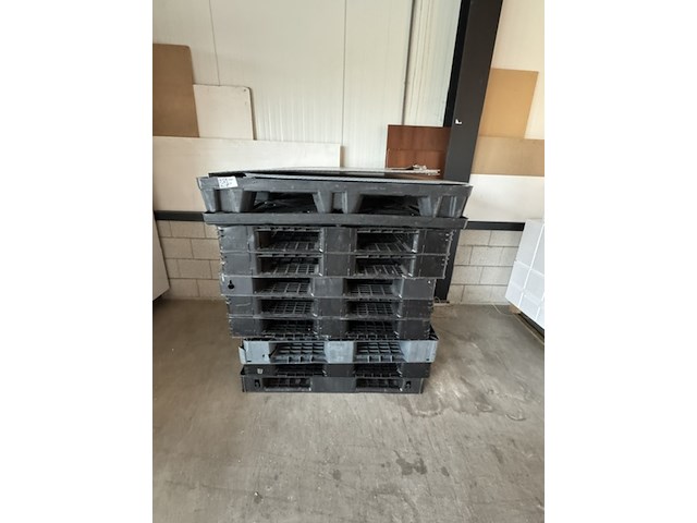 9x pallet, zwart - afbeelding 1 van  2