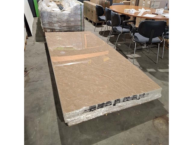 9x pvc paneel marmer steen look 280x122, gold marble, 2026 - afbeelding 1 van  4