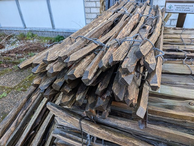 9x rol kastanjehekwerk - afbeelding 6 van  8