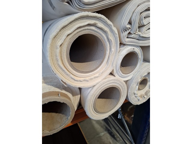 9x rol zware canvas bekledingsstof, ecru/ongebleekt - afbeelding 4 van  8