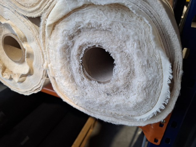 9x rol zware canvas bekledingsstof, ecru/ongebleekt - afbeelding 8 van  8