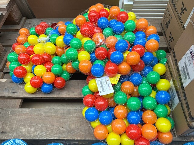 9x set van 100 stuks ballenbak ballen - afbeelding 1 van  5