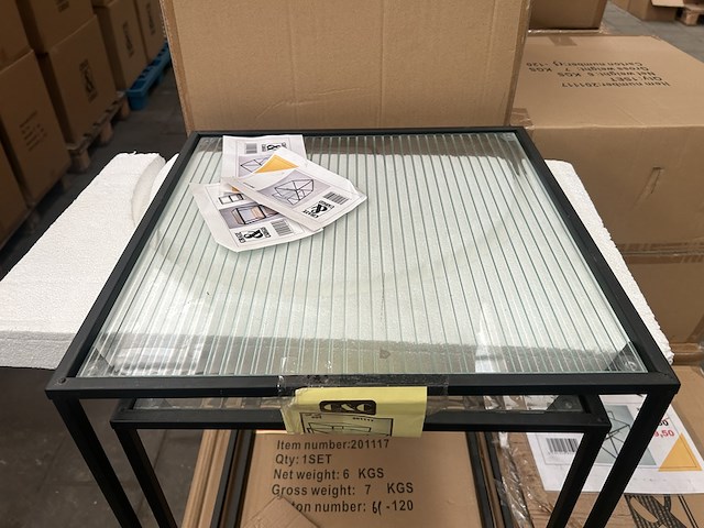 9x set van 2 bijzettafels, crate & cargo - afbeelding 3 van  5