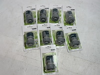 9x snelkoppeling, rehau, waterstop, grijs/groen - afbeelding 1 van  3