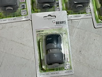 9x snelkoppeling, rehau, waterstop, grijs/groen - afbeelding 2 van  3