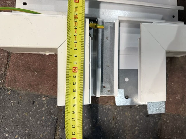 9x t-stuk kabelgoot, t-aftakking met deksel, wit, circa 33 x 25 cm | aftakstuk - afbeelding 3 van  4