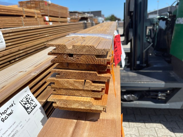 9x thermo vuren channelsiding, 20x140mm, lengte 4/360cm, 5/510cm - afbeelding 3 van  3