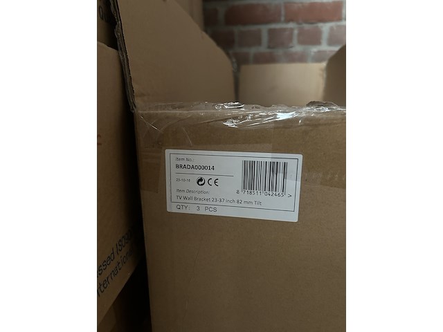 9x tv muurbeugel 23-37" 82 mm kantelbaar, sam creative, brada000014 - afbeelding 4 van  4
