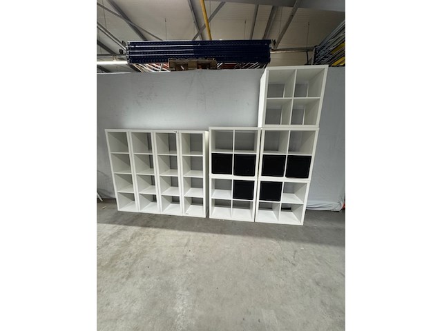 9x vakkenkast ikea, wit - afbeelding 1 van  3