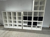 9x vakkenkast ikea, wit