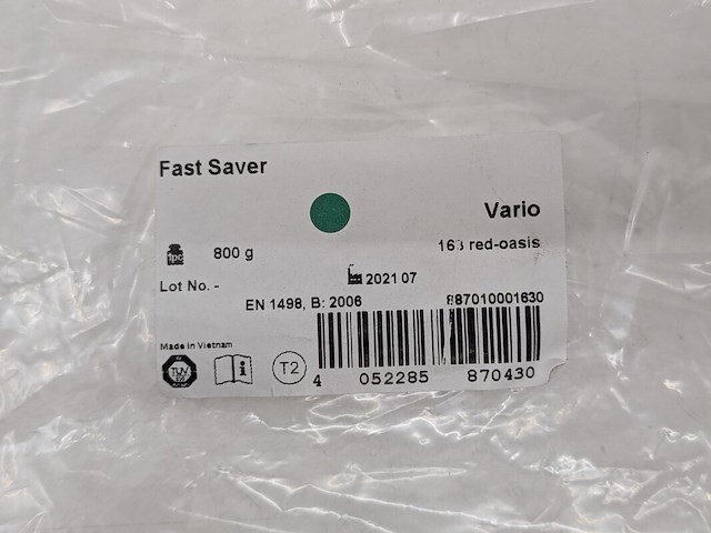 9x valbeveiliging set, edelrid, fast saver air vario, red-oasis (163) - afbeelding 4 van  5