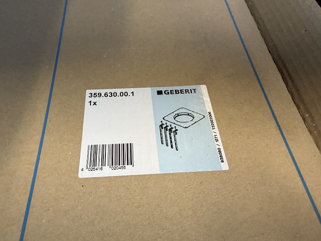 9x verzinkte montageplaat en bevestigingsmateriaal geberit - afbeelding 3 van  3