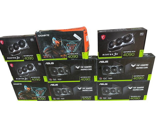 9x videokaart, asus, msi, gigabyte, geforce rtx 4090 - afbeelding 1 van  67