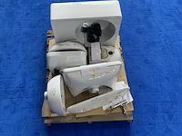 9x wasbak | wastafel | planchet | toiletrolhouder | kraan, duravit | ideal standard | villeroy & boch | saniclear talpa, wit - afbeelding 1 van  4