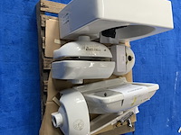 9x wasbak | wastafel | planchet | toiletrolhouder | kraan, duravit | ideal standard | villeroy & boch | saniclear talpa, wit - afbeelding 2 van  4