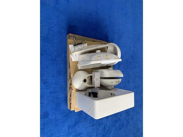 9x wasbak | wastafel | planchet | toiletrolhouder | kraan, duravit | ideal standard | villeroy & boch | saniclear talpa, wit - afbeelding 4 van  4