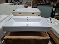 9x wastafel sanindusa, novelda plus, wit - afbeelding 1 van  8