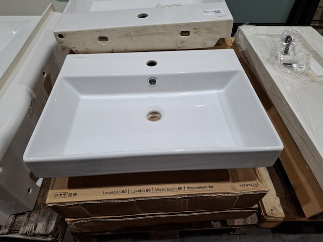 9x wastafel sanindusa, novelda plus, wit - afbeelding 2 van  8