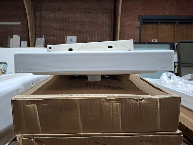 9x wastafel sanindusa, novelda plus, wit - afbeelding 4 van  8