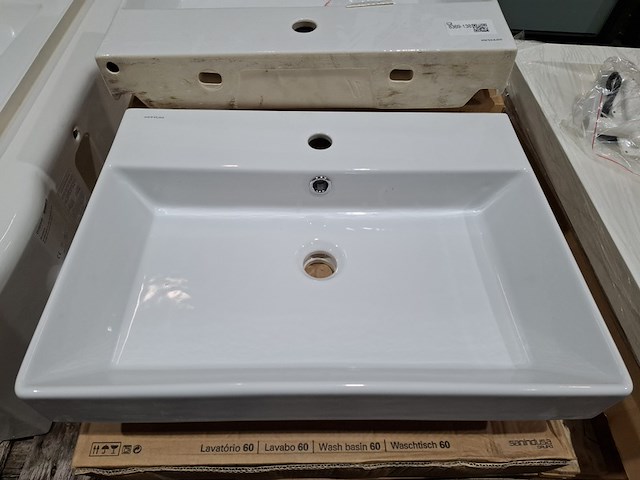 9x wastafel sanindusa, novelda plus, wit - afbeelding 5 van  8