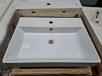 9x wastafel sanindusa, novelda plus, wit - afbeelding 5 van  8