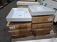 9x wastafel sanindusa, novelda plus, wit - afbeelding 7 van  8