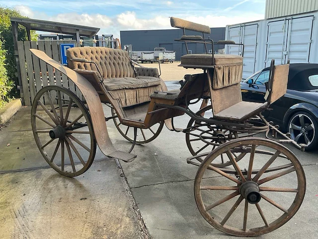 A. buschmann wagenfabrik roxel a/weser paarden koets - afbeelding 20 van  24