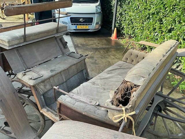 A. buschmann wagenfabrik roxel a/weser paarden koets - afbeelding 2 van  24