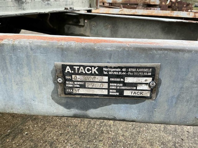 A. tack b-2700-2 machinetransporter - afbeelding 13 van  20