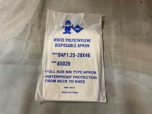 A5020 disposable apron (1200x) - afbeelding 2 van  3