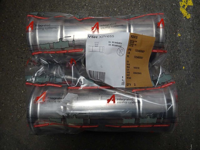 Aalberts - vsh xpress - r2415 - verloop t-stuk (2x) - afbeelding 2 van  2