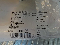 Aalberts - vsh xpress - sg25/g7130 - t-stuk koppeling (37x) - afbeelding 1 van  1