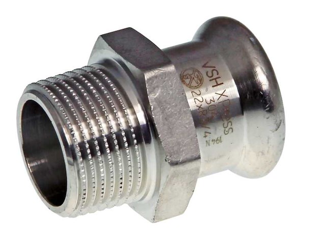 Aalberts - vsh xpress 22xr1/2 - r2405 - koppeling puntstuk (40x) - afbeelding 1 van  2