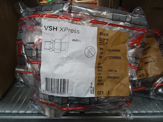Aalberts - vsh xpress 42xr2 - r2435 - koppeling (20x) - afbeelding 1 van  1