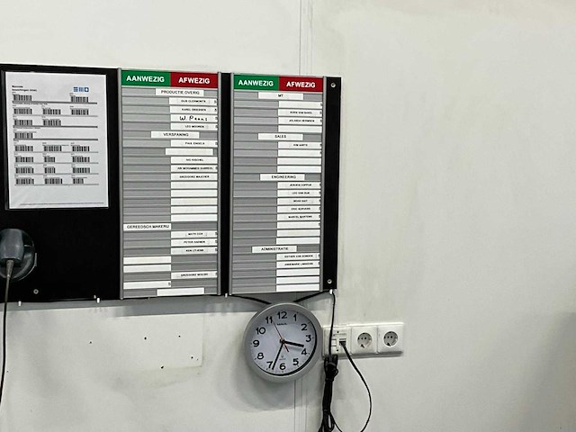 Aan- en afwezigheidsbord (2x) - afbeelding 2 van  2