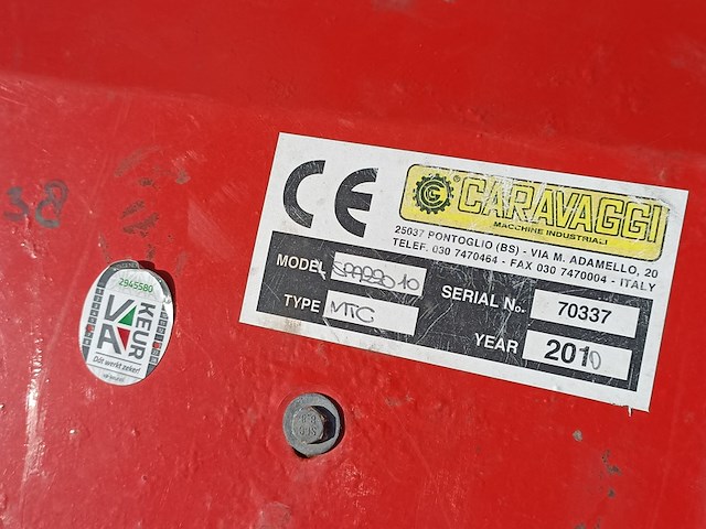 Aanbouw veegborstel, caravaggi, mtc, 2010 - afbeelding 5 van  6