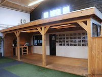 Aanbouw veranda (douglas) - 810x330x258cm - afbeelding 3 van  29