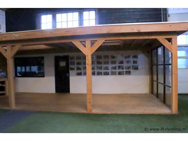 Aanbouw veranda (douglas) - 810x330x258cm - afbeelding 4 van  29