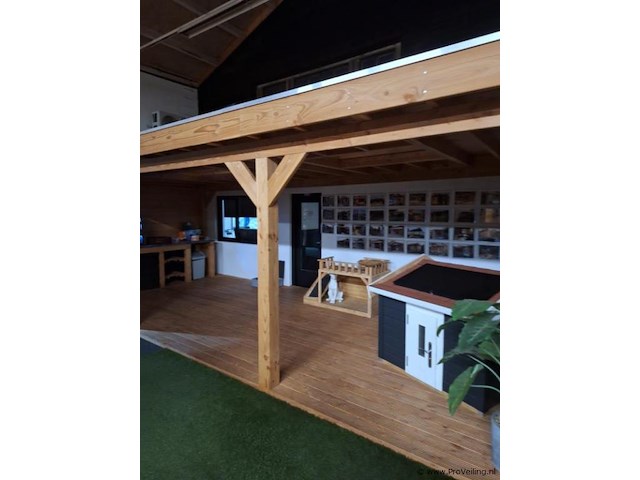 Aanbouw veranda (douglas) - 810x330x258cm - afbeelding 23 van  29