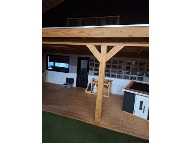 Aanbouw veranda (douglas) - 830x330cm - afbeelding 6 van  10