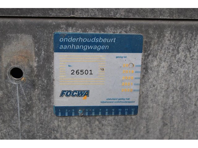Aanhanger anssems a-s2000vv met kenteken 56-wj-73 en bakafmeting 325 x 175 cm. datum eerste toelating 3-1-1... - afbeelding 5 van  5