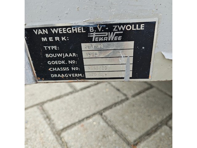 Aanhanger, bagagewagen, teekawee, safari f400 - afbeelding 5 van  5