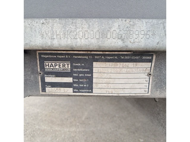 Aanhanger, hapert, k, 2005 - afbeelding 25 van  36