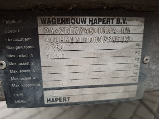 Aanhanger hapert, r, bouwjaar 2014 - afbeelding 3 van  14
