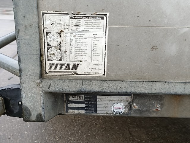 Aanhanger, hapert, r25 750kg - afbeelding 5 van  16
