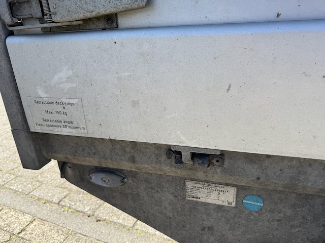 Aanhanger henra pl27(b) met kenteken 20-wx-xs. datum 1e toelating 17-12-2020. aanhanger is v.v. 2 oprijplaten - afbeelding 2 van  11