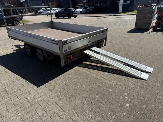 Aanhanger henra pl27(b) met kenteken 20-wx-xs. datum 1e toelating 17-12-2020. aanhanger is v.v. 2 oprijplaten - afbeelding 5 van  11