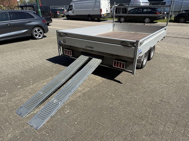 Aanhanger henra pl27(b) met kenteken 20-wx-xs. datum 1e toelating 17-12-2020. aanhanger is v.v. 2 oprijplaten - afbeelding 10 van  11