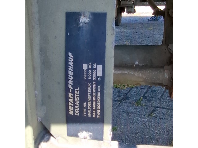 Aanhanger met vlakke laadvloer, netam fruehauf, ancr 14-107, 1982 - afbeelding 10 van  21